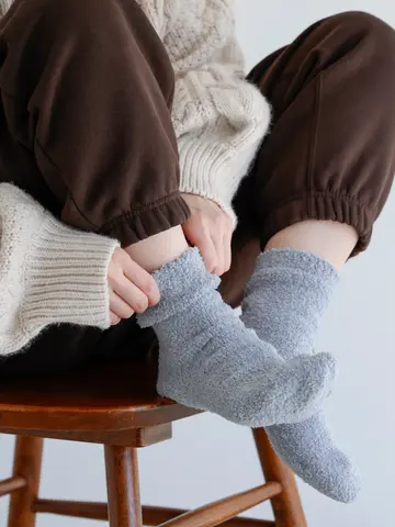 あったかもこもこショートソックス