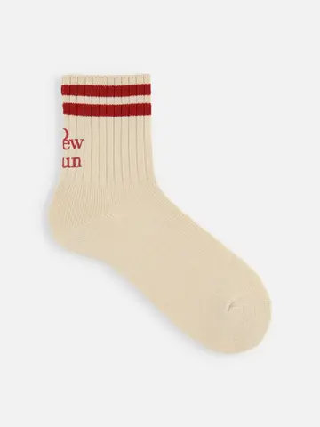 ラインロゴ刺繍ショートソックス