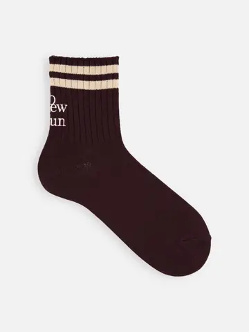 ラインロゴ刺繍ショートソックス