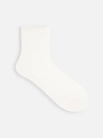 ローゲージ1×1リブショートソックス