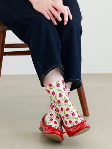 チューリップフロートショートソックス