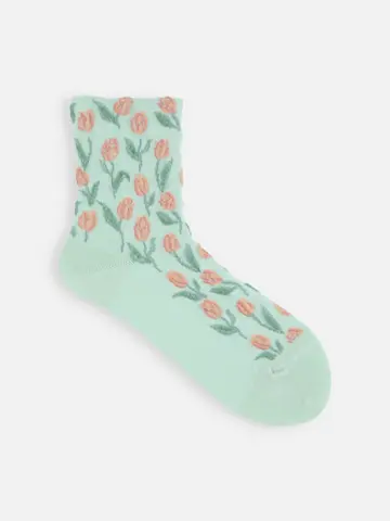 チューリップフロートショートソックス