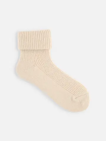 タム三つ折りリブショートソックス