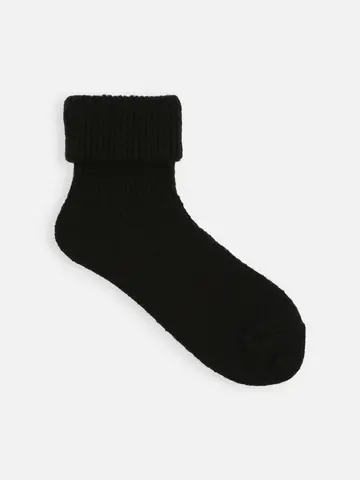 タム三つ折りリブショートソックス