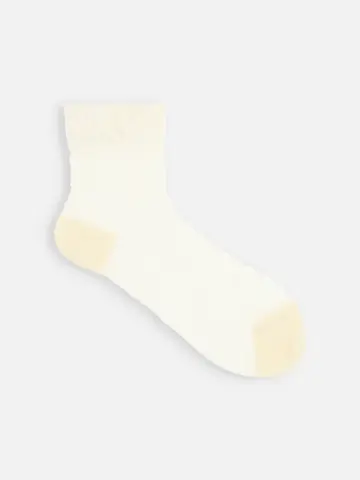 チュール牡丹柄ショートソックス