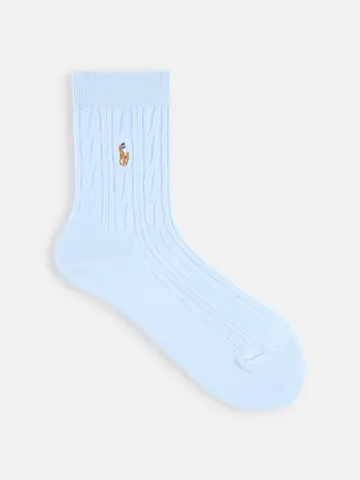 RL ケーブル柄ショートクルー丈ソックス