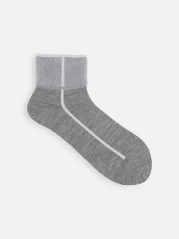 ボアパイピング風ショートソックス