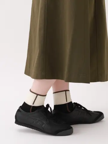 ボアパイピング風ショートソックス