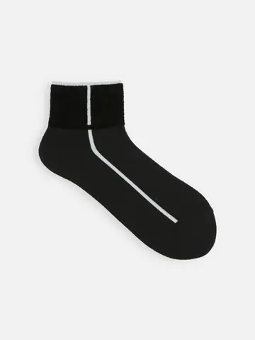 ボアパイピング風ショートソックス
