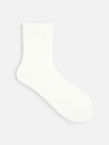 ビジュードットショートソックス