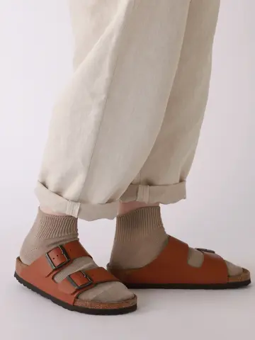 綿麻ゴム長ベタショートソックス