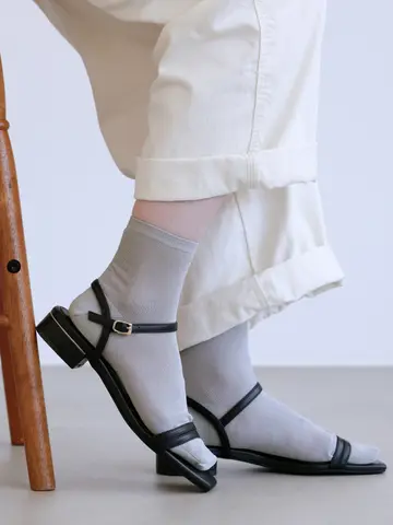 【冷感ドライ】薄手メッシュショートソックス