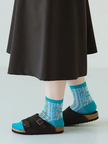フロートシチリアパターン風ショートソックス
