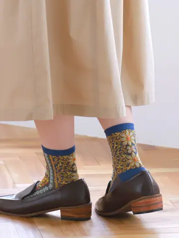 フロートシチリアパターン風ショートソックス