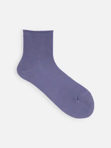 【定番】1×1リブショートソックス