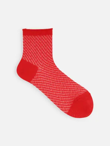 ななめメッシュショートソックス