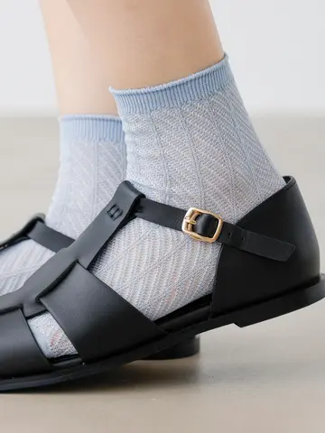 ななめメッシュショートソックス