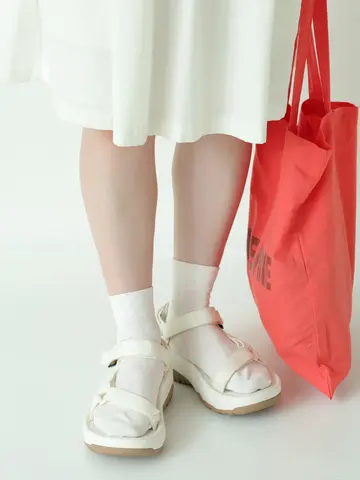 【冷感ドライ】ドットメッシュショートソックス