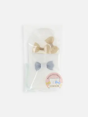 取り外し可能シースルーリボンショートソックス