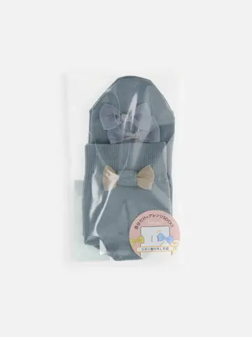 取り外し可能シースルーリボンショートソックス