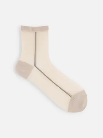 シアーサイドラインショートソックス