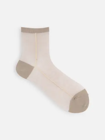 シアーサイドラインショートソックス