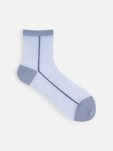 シアーサイドラインショートソックス