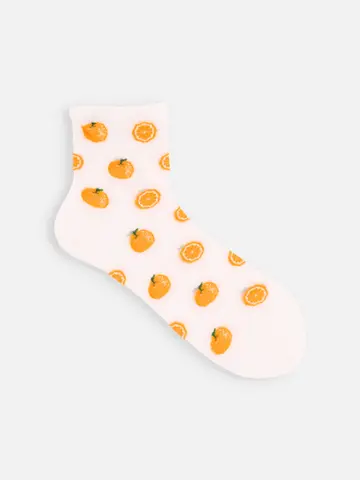 チュールJUICYオレンジショートソックス