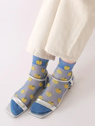 チュールJUICYオレンジショートソックス