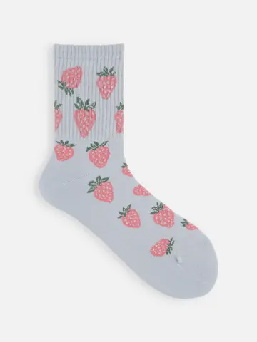アメリブいちご柄ショートソックス