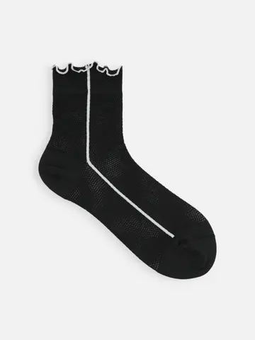 ドライ メロウサイドラインメッシュショートソックス