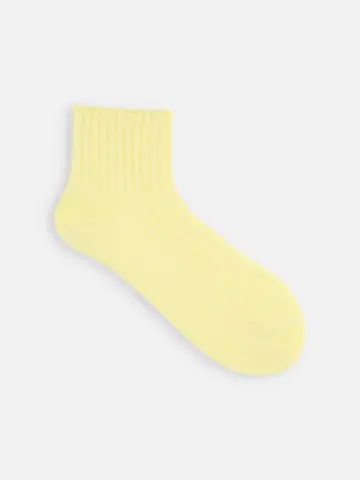 ローゲージ2×2リブショートソックス