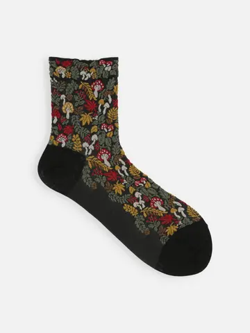 秋の実りフロートショートソックス