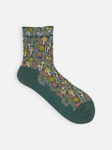 秋の実りフロートショートソックス