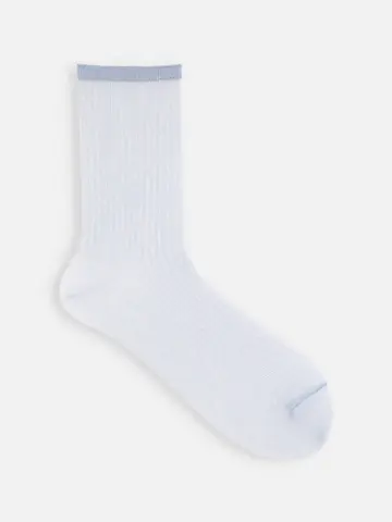 シアーリブショート丈ソックス