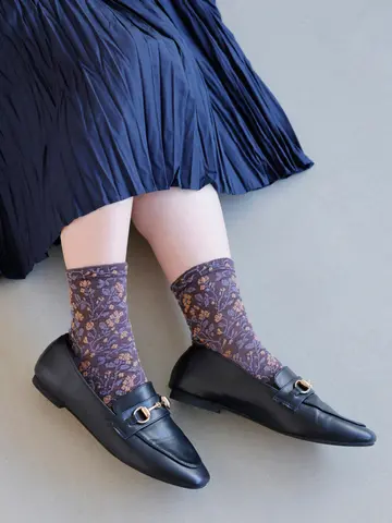 フロートプチフローラルショートソックス