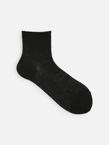 Newピュアリネン総メッシュショートソックス