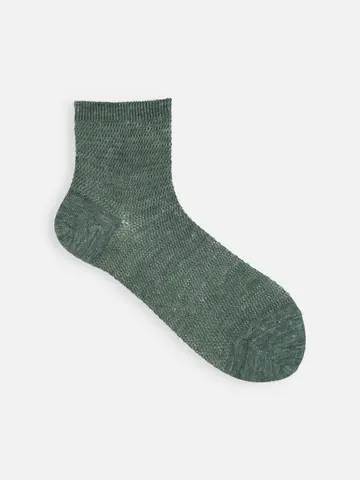 Newピュアリネン総メッシュショートソックス