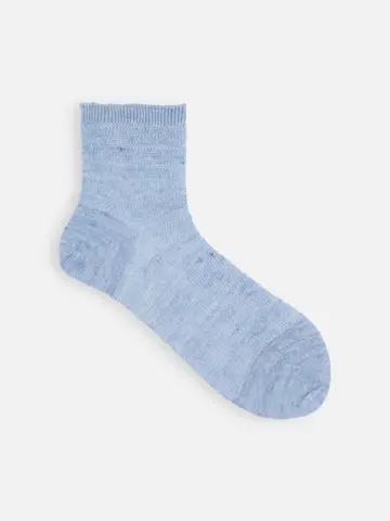 【表糸麻100％】リネンメッシュショートソックス