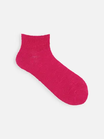 さっぱりさらさら綿麻ゴム長ショートソックス