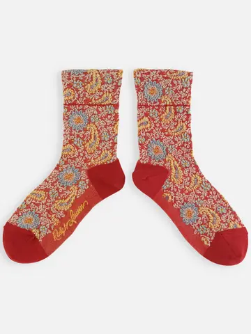 RL フロートペイズリーショートソックス