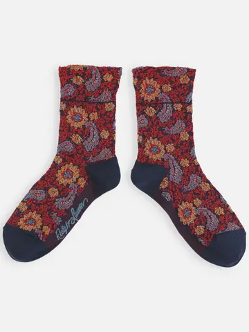 RL フロートペイズリーショートソックス