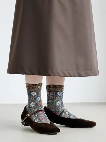 フロートアートブロッキングショートソックス