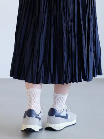 フィッシュネット風オールメッシュショートソックス