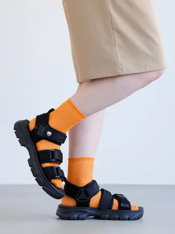フィッシュネット風オールメッシュショートソックス