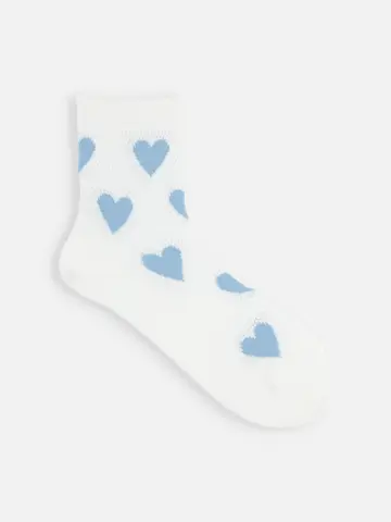 メッシュハートショートソックス