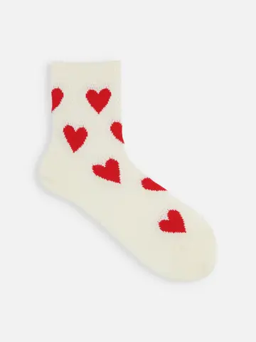 メッシュハートショートソックス