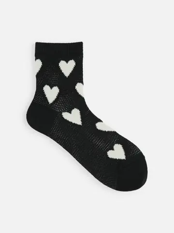 メッシュハートショートソックス