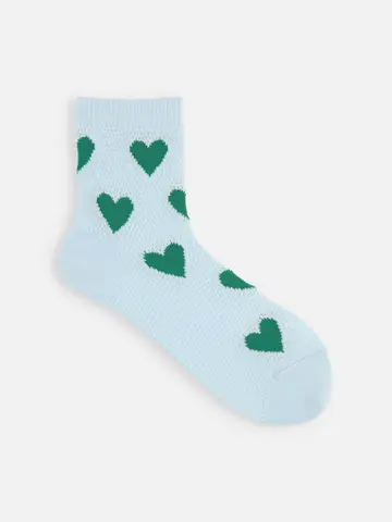 メッシュハートショートソックス