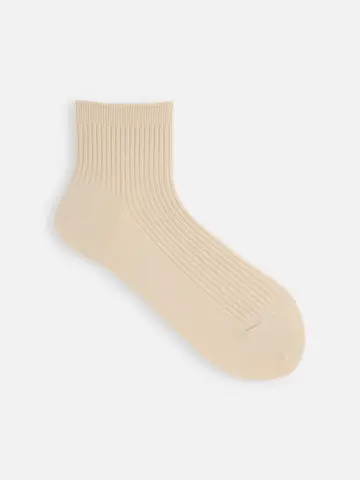 2×2リブショートソックス